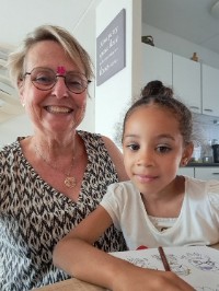 Anita Verhage samen met Ysabel